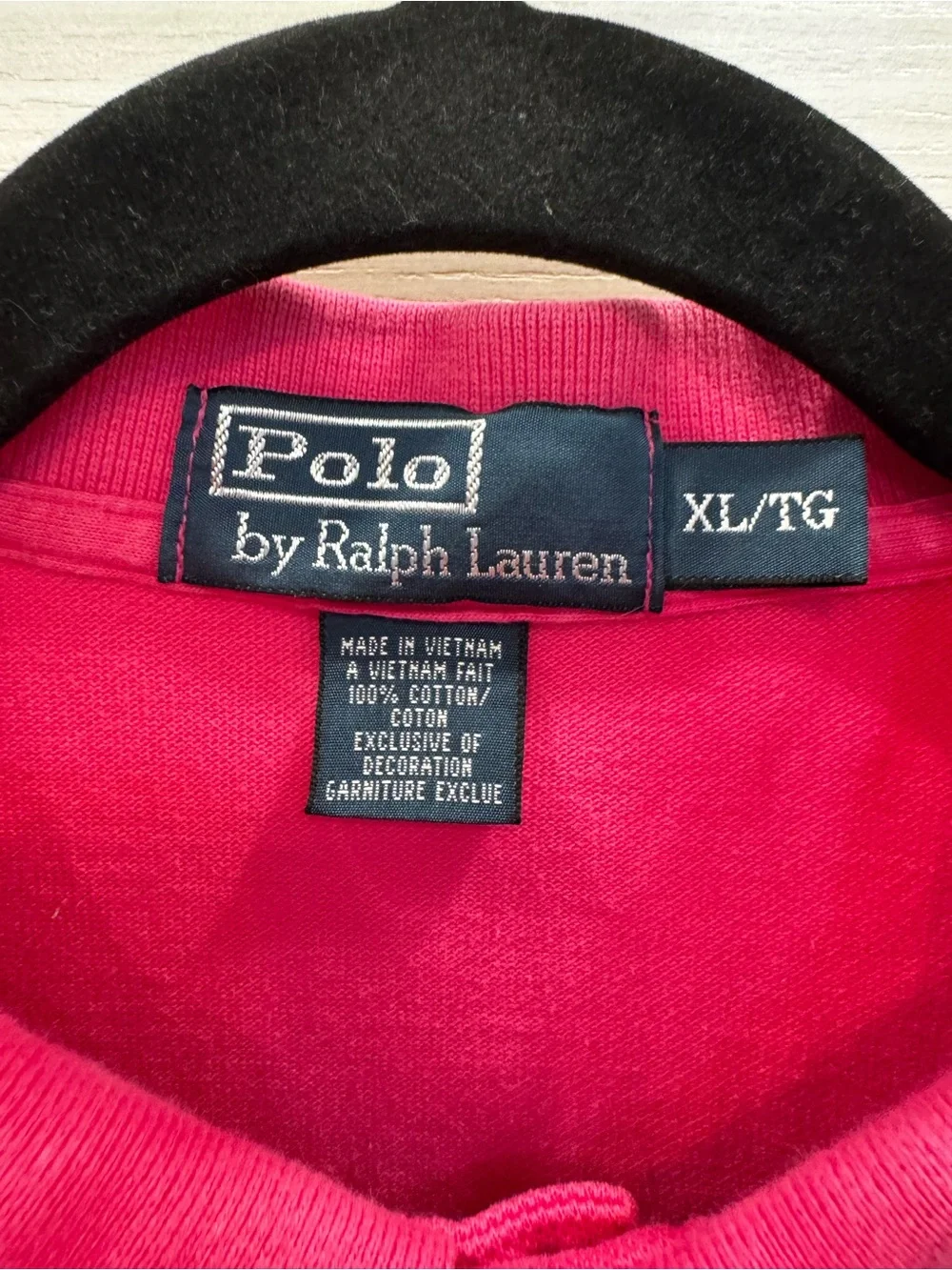 Ralph Lauren Men’s Hot Pink Polo 100% Cotton size XL
